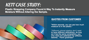 Plastic Strapping Manufacturer Saves With A Kett Moisture Analyzer [CASE STUDY]